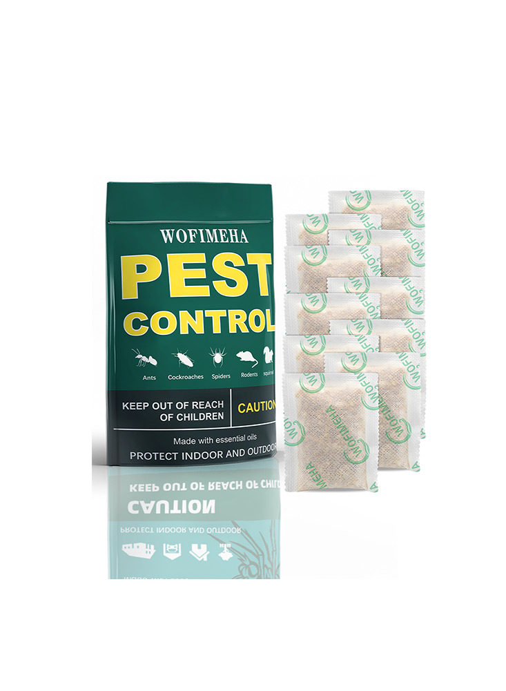 Wofimeha Pest Control Pouches,Squirrel Repellent 10 Packs-All Natural-Reples Rodents,Mouse,Mice,Rats,Chipmunk,Spiders,Ants,Insects&Other Pests,Peppermint Pest Repellent,Pest Control for Indoor